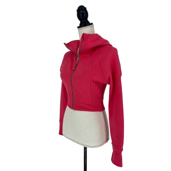 Lululemon Scuba Full Zip Cropped Hoodie in Lip Gloss - Picture 7 of 12